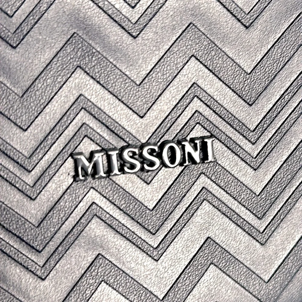 MISSONI for Delta clutch/ travel bag navy NWOT